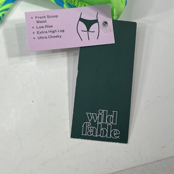Wild Fable Women's Size Large 12-14 Swim Bottom Bikini Extra High Leg New - Picture 3 of 9